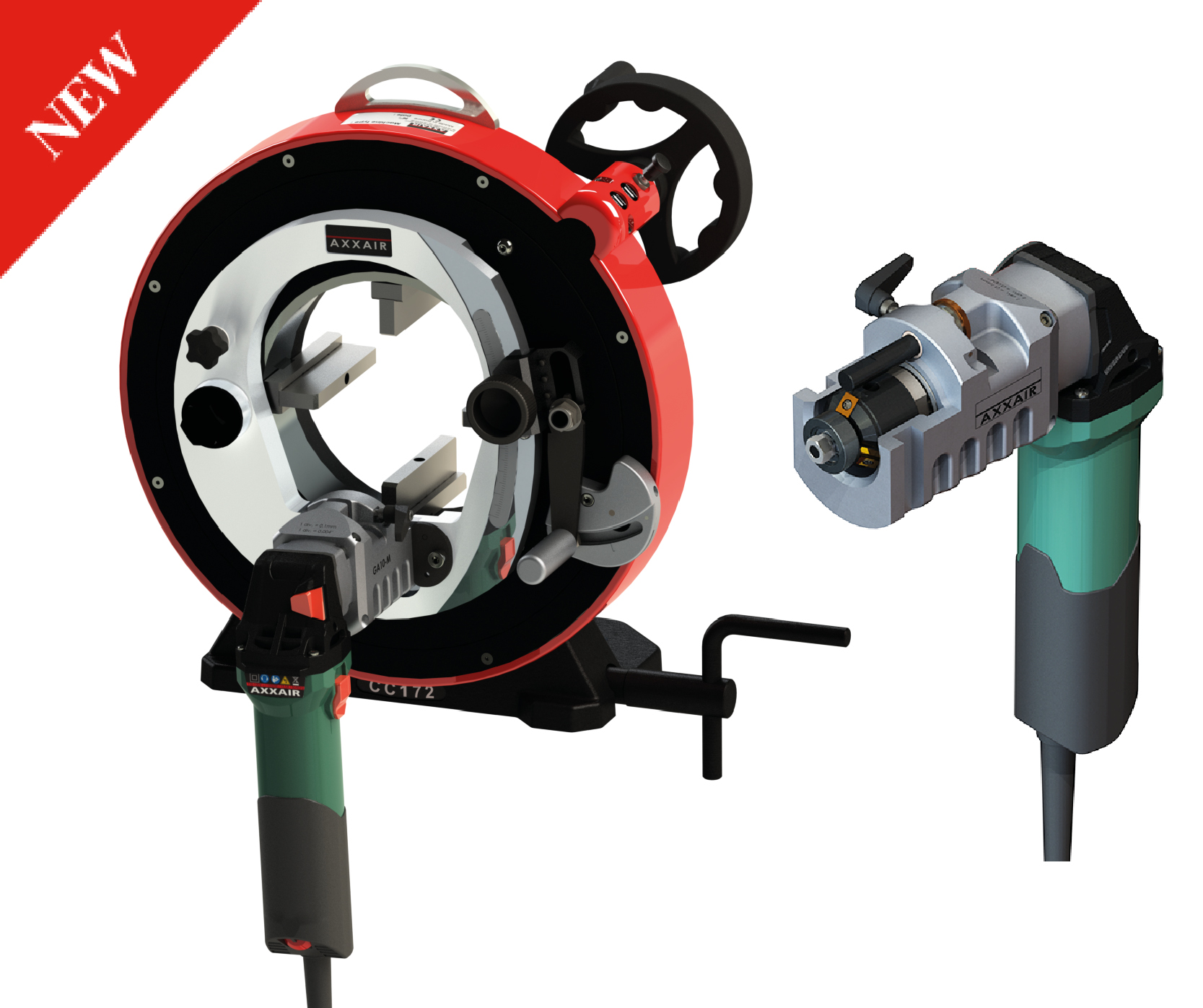 What are the new features of AXXAIR’s orbital beveling machines ?